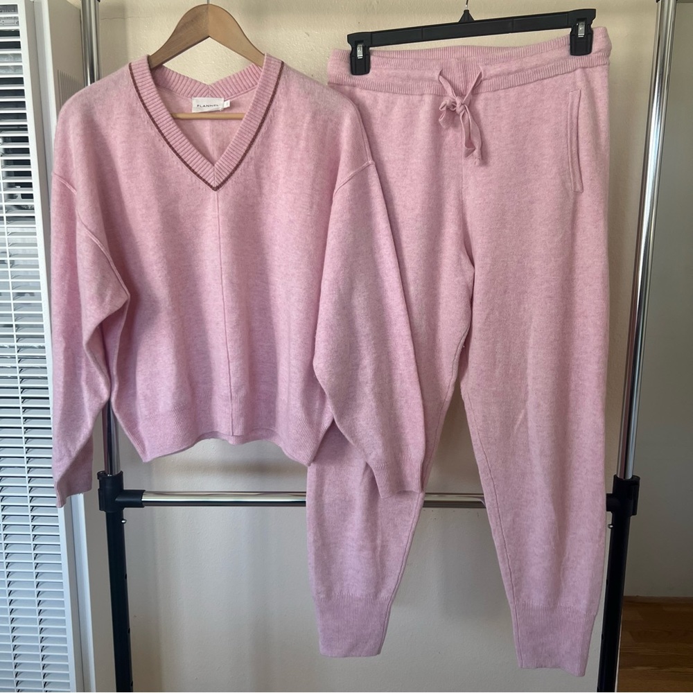 FLANNEL Cashmere Two Piece Set